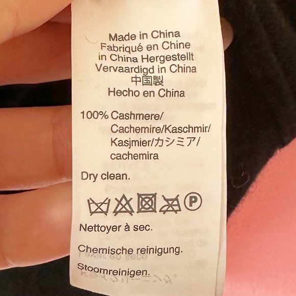 Madewell True Black Cashmere Mock Neck Sweater XXS - Picture 7 of 7